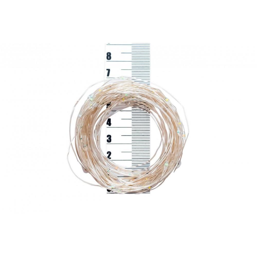 Гирлянда-нить светодиодная PRC NY - 200 LED Cooper Wire Flash Warm White