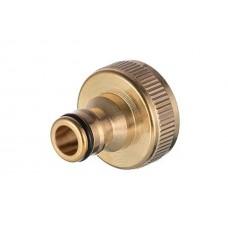 Адаптер латунний Intertool-Storm - на конектор 1/2" з внутрішнім різьбленням 1/2" та 3/4"