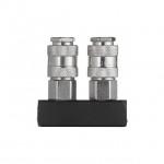 Разветвитель воздуха Intertool - 1/4" x 2 выхода I с быстроразъемным соединением