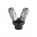 Розгалужувач повітря Intertool - 1/4" x 2 виходи V з швидкороз'ємним з'єднанням