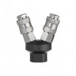 Розгалужувач повітря Intertool - 1/4" x 2 виходи V з швидкороз'ємним з'єднанням