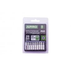 Біта Apro - PH1 x 25 мм хром (10 шт.)