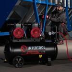 Компрессор безмасляный Intertool - 50 л x 2 x 1100 Вт Storm PT-0030