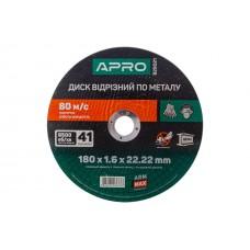 Диск відрізний по металу Apro - 180 х 1,6 х 22,22 мм PRO