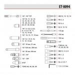 Набор инструмента Intertool - 1/4" x 1/2" 94 ед. Storm