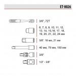 Набір інструментів Intertool - 3/8" 26 од. Storm