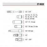 Набір інструментів Intertool - 1/2" 20 од. Storm