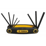 Набор Torx ключей Topex - 8 шт.