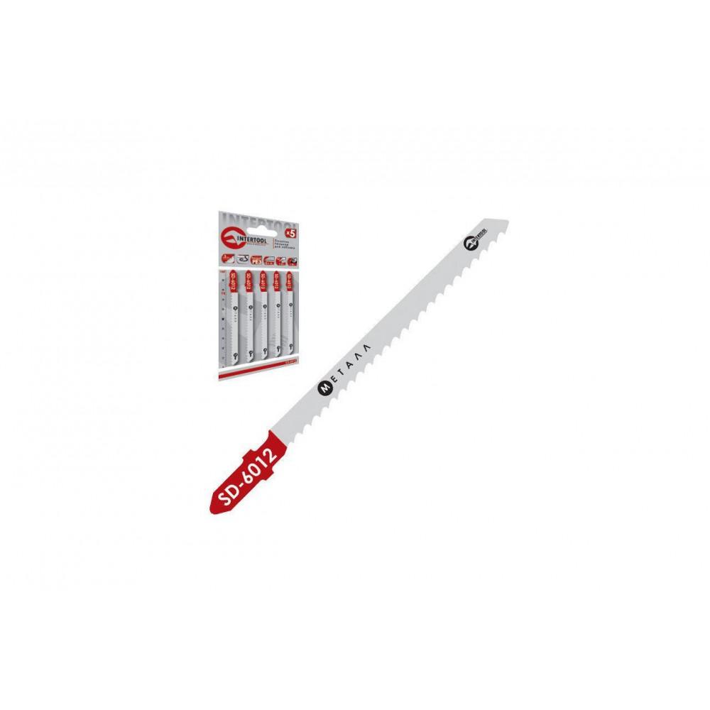 Полотно пиляльне для лобзика Intertool - 75 х 3 мм метал (5 шт.) SD-6012