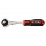 Ключ трещоточный (рукоятка с храповым механизмом) Intertool - 1/4" x 72T поворотный Storm