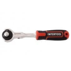 Ключ трещоточный (рукоятка с храповым механизмом) Intertool - 1/4" x 72T поворотный Storm