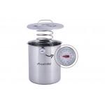 Ветчинница нержавеющая Kamille - 140 мм x 2,5 л с термометром