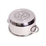 Пароварка нержавіюча Kamille - 240 мм x 5,5 л x 2 грати