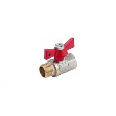 Кран шаровый американка никель STA - 3/4" (м.ст.)