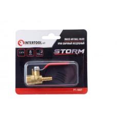 Кран кульовий повітряний Intertool - 1/4"В x 8 мм