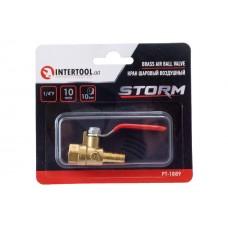 Кран кульовий повітряний Intertool - 1/4"В x 10 мм