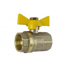 Кран шаровый STA - 3/4" В/В (м.ж.) никелированный