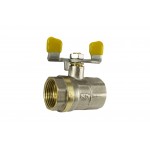 Кран шаровый никель STA - 3/4" В/В (м.ст.ж.)