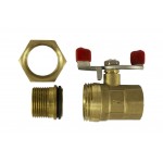 Кран кульовий американка латунь STA - 3/4" (М.ст.)