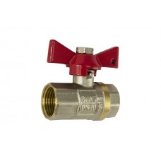 Кран шаровый никель STA - 1/2" В/В (м) Lux