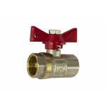Кран шаровый никель STA - 1/2" В/В (м) Lux