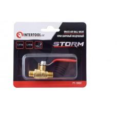 Кран кульовий повітряний Intertool - 1/4"Н x 1/4"Н
