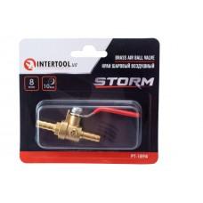 Кран кульовий повітряний Intertool - 8 мм x 8 мм