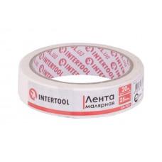 Лента малярная Intertool - 25 мм x 20 м белая 9 шт.