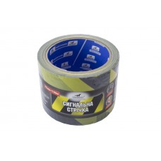 Лента сигнальная Mustang - 75 мм x 100 м желто-черная WTBY75100