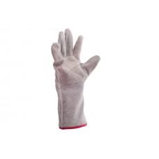Рукавички Intertool - замшеві краги 35 см х 14" (сірі)