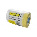 Пленка защитная с малярной лентой Unifix - 0,55 х 20 м