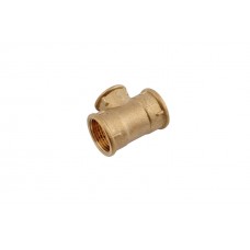 Тройник латунь Никифоров - 3/4"В х 1/2"В х 3/4"В