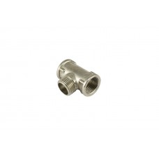 Тройник никель Никифоров - 3/4"В x 1/2"Н x 3/4"В